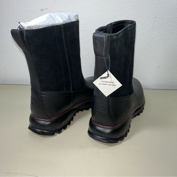 New Cole Haan Women's Shoes Zg Xc Boot (Wp) Leather Almond Toe Mid-Calf Size 5B - Picture 4 of 8